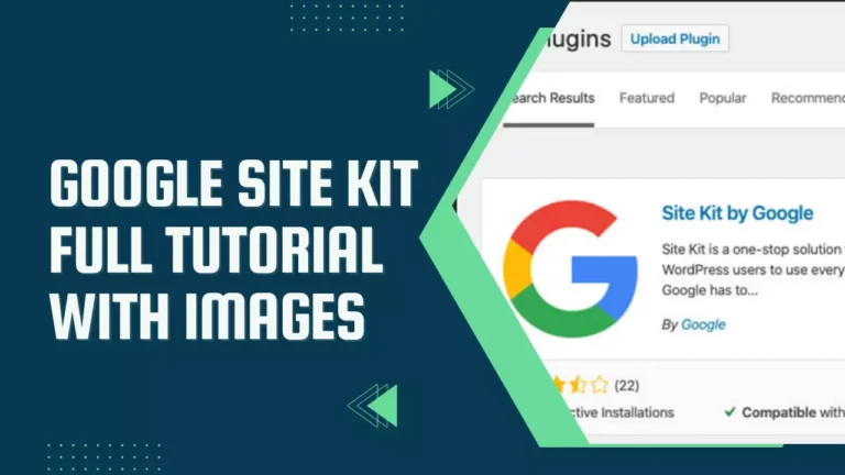 Google site kit tutorial