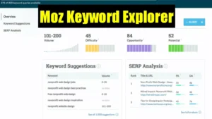 Moz Keyword Explorer