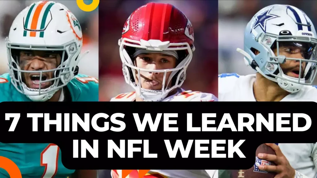 7 Things We Learned in NFL Week