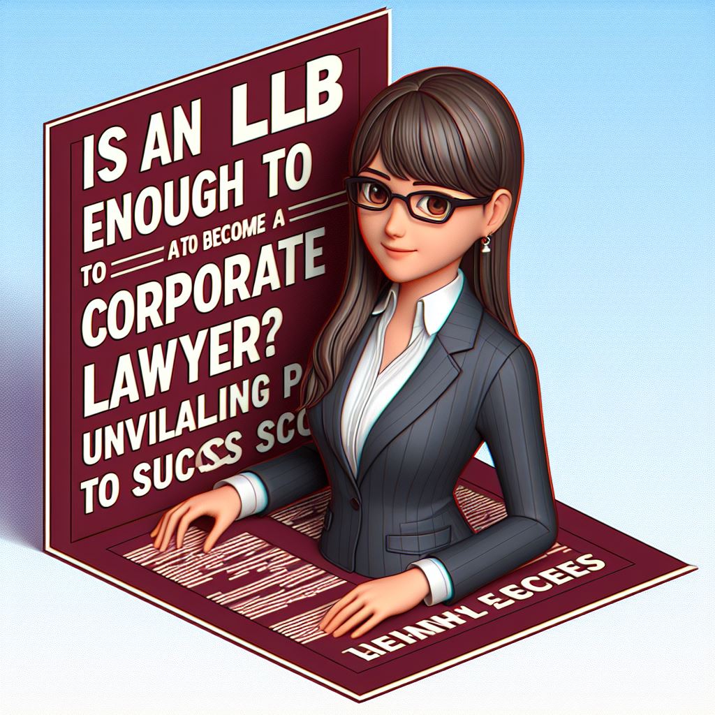 Is A LLB Enough to Turn into a Corporate Legal counselor